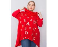 Dámská blúza plus size AINA červená Červená, Univerzální