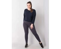Dámské legíny bavlněné Phoebe plus size šedé Grafitová, 2XL