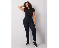 Dámské legíny plus size bavlněné PHOEBE námořnická modrá Námořnická modrá, 2XL