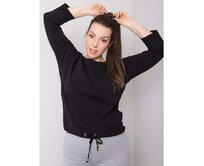 Dámská halenka plus size bavlněná SANDY černá Černá, 3XL
