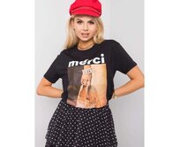 Dámské tričko KYLIE černé Černá, S