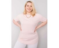 Dámská halenka plus size STELLA světle růžová Růžová, XL