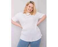 Dámská halenka plus size STELLA bílá Bílá, XL