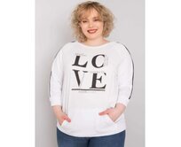 Dámská halenka plus size s kapsou MEG bílá Bílá, Univerzální
