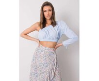 Dámský top Rajani RUE PARIS modrý Světle modrá, M