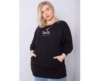 Dámská halenka plus size MESSINA černá Černá, Univerzální