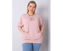 Dámská halenka plus size MESSINA špinavě růžová Růžová, Univerzální