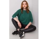 Dámská halenka plus size PEARL tmavě zelená Tmavě zelená, 2XL