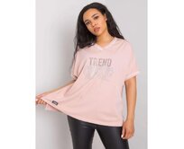 Dámská halenka plus size BILLI růžová Růžová, Univerzální