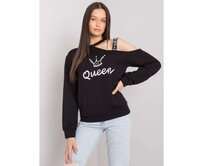 Dámská halenka s potiskem GLENDA černá Černá, S/M