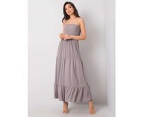 Dámské šaty maxi Giuseppina FRESH MADE světle šedé Světle šedá, S/M
