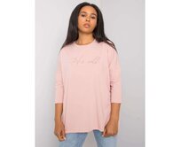 Dámská halenka plus size LUIGINA špinavě růžová Růžová, Univerzální