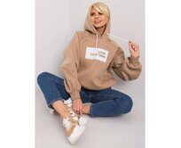 Dámská mikina zateplená DINA tmavě béžová Vícebarevný, L/XL