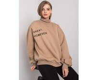 Dámská mikina oversize KELLY tmavě béžová Vícebarevný, S/M