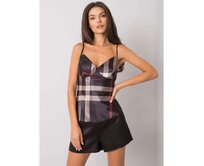 Dámská souprava kostkovaná JINA černá Černá, L