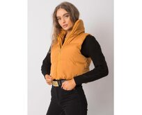 Dámská vesta prošívaná GIZELLE žlutá Žlutá, L/XL