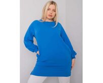Dámská halenka hladká plus size TOLEDO tmavě modrá Námořnická modrá, Univerzální