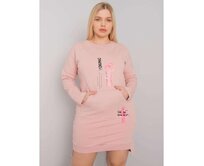 Dámské šaty plus size AKIRA růžové Růžová, Univerzální