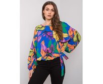 Dámská halenka oversize AINARA modrá Námořnická modrá, Univerzální