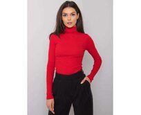 Dámská halenka s rolákem Elisee RUE PARIS červená Červená, L/XL