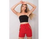 Dámské šortky s řetízky FLANNERY červené Červená, L