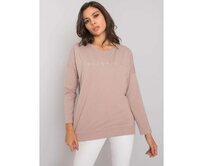 Dámská halenka plus size  Halle RUE PARIS béžová Vícebarevný, L/XL