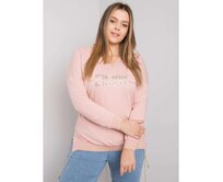 Dámská halenka s aplikací plus size LILA růžová Růžová, Univerzální