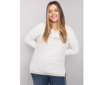 Dámská halenka plus size LILA ecru Ecru, Univerzální