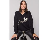 Dámská halenka s potiskem plus size JULIEE černá Černá, Univerzální