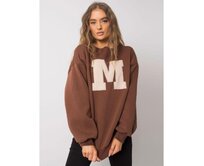 Dámská mikina bavlněná  ARMELLE hnědá Hnědá, L/XL