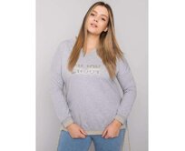 Dámská halenka plus size LILA šedá Šedá, Univerzální