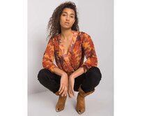 Dámská halenka s potiskem BARRIE hnědá Hnědá, S