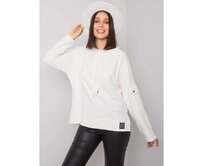Dámská halenka s kapsami na rukávech plus size LUNNARA ecru Ecru, Univerzální