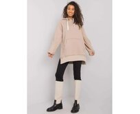 Dámská mikina klokaní Arno RUE PARIS béžová Béžová, L/XL