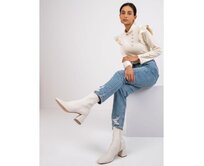 Dámská halenka s ozdobnými knoflíky CAPRI béžová Béžová, Univerzální