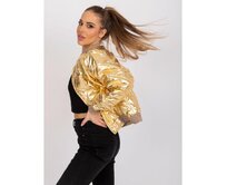 Dámská bunda prošívaná SHERISE zlatá Žlutá, L