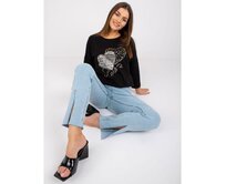 Dámská halenka Elizabeth RUE PARIS černá Černá, S/M