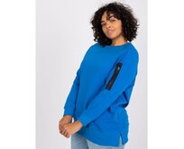 Dámská tunika z bavlny plus size PARMA tmavě modrý Námořnická modrá, Univerzální