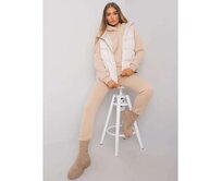 Dámská souprava s vestou AYSEL světle béžová Béžová, S/M