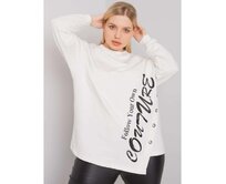 Dámská halenka asymetrická plus size ELFRIEDE ecru Ecru, Univerzální