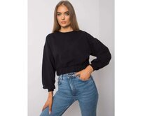 Dámská mikina bavlněná ELAIN černá Černá, L/XL