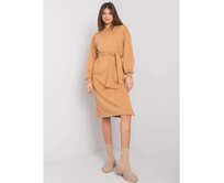 Dámské šaty Longview RUE PARIS hnědé Karamelová, S