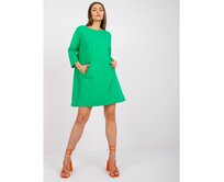 Dámské šaty z bavlny DALENNE zelené Zelená, L/XL