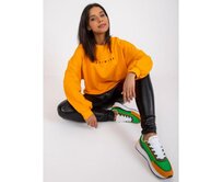 Dámská mikina volná MILEY světle oranžová Oranžová, Univerzální