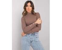 Dámská halenka plus size Halle RUE PARIS hnědá Hnědá, S