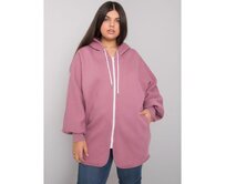 Dámská mikina plus size ELLA růžová Růžová, Univerzální