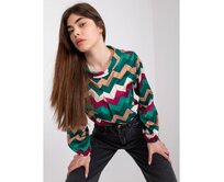 Dámská halenka se zavazováním na zádech SILESIA zelená Tmavě zelená, Univerzální