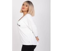 Dámská halenka bavlněná plus size MARIANNA ecru Ecru, Univerzální
