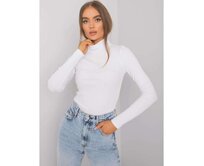 Dámská halenka s rolákem a pruhy Elisee RUE PARIS bílá Bílá, L/XL