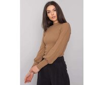 Dámská halenka pruhovaná Lauren RUE PARIS tmavě béžová Vícebarevný, S